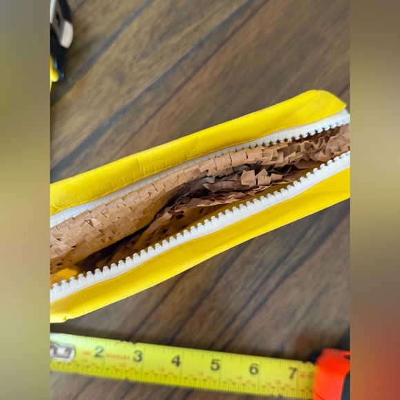 3/$25! Supergoop! "Every Single Day" Paper Yellow Makeup Bag - Pouch - Picture 11 of 11